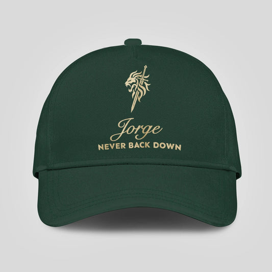 Never Back Down Lion And Sword Sage Green Cap JORGE 13K1 C178PF