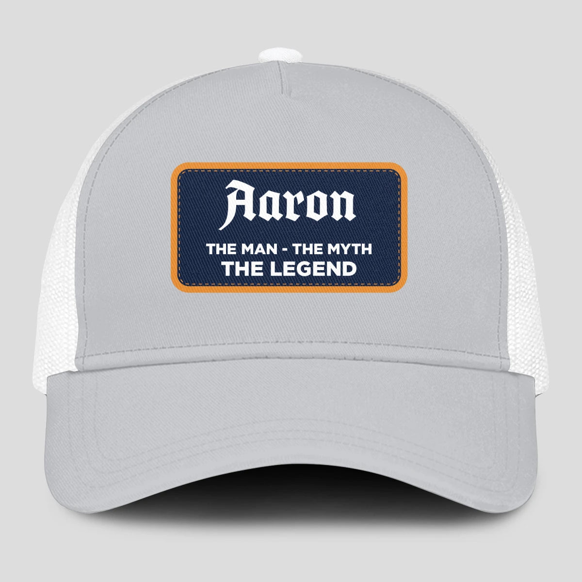 The Man The Myth The Legend Gray Mesh Cap AARON 13K1 C204PF