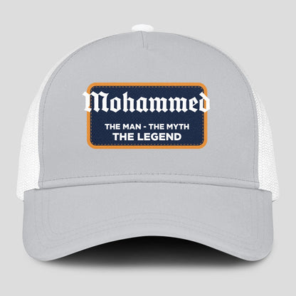 The Man The Myth The Legend Gray Mesh Cap MOHAMMED 13K1 C204PF