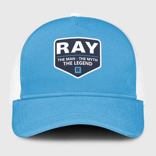 The Man The Myth The Legend Light Blue Mesh Cap RAY 13K1 C190PF