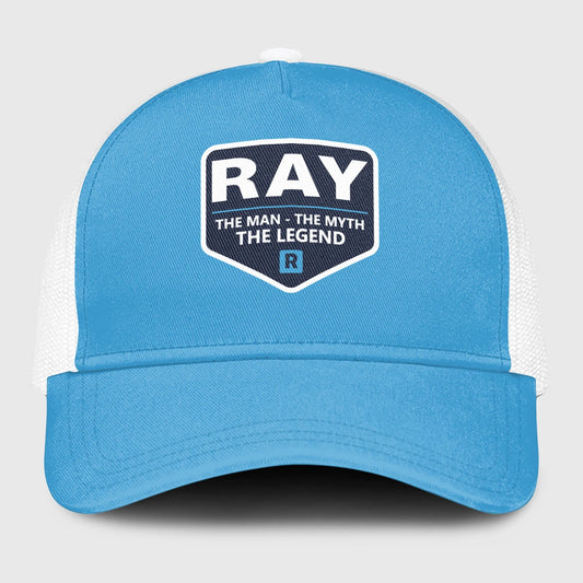 The Man The Myth The Legend Light Blue Mesh Cap RAY 13K1 C190PF