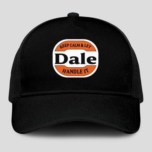 Keep Calm & Let Your Name Handle It Black Mesh Cap DALE 13K1 C199PF