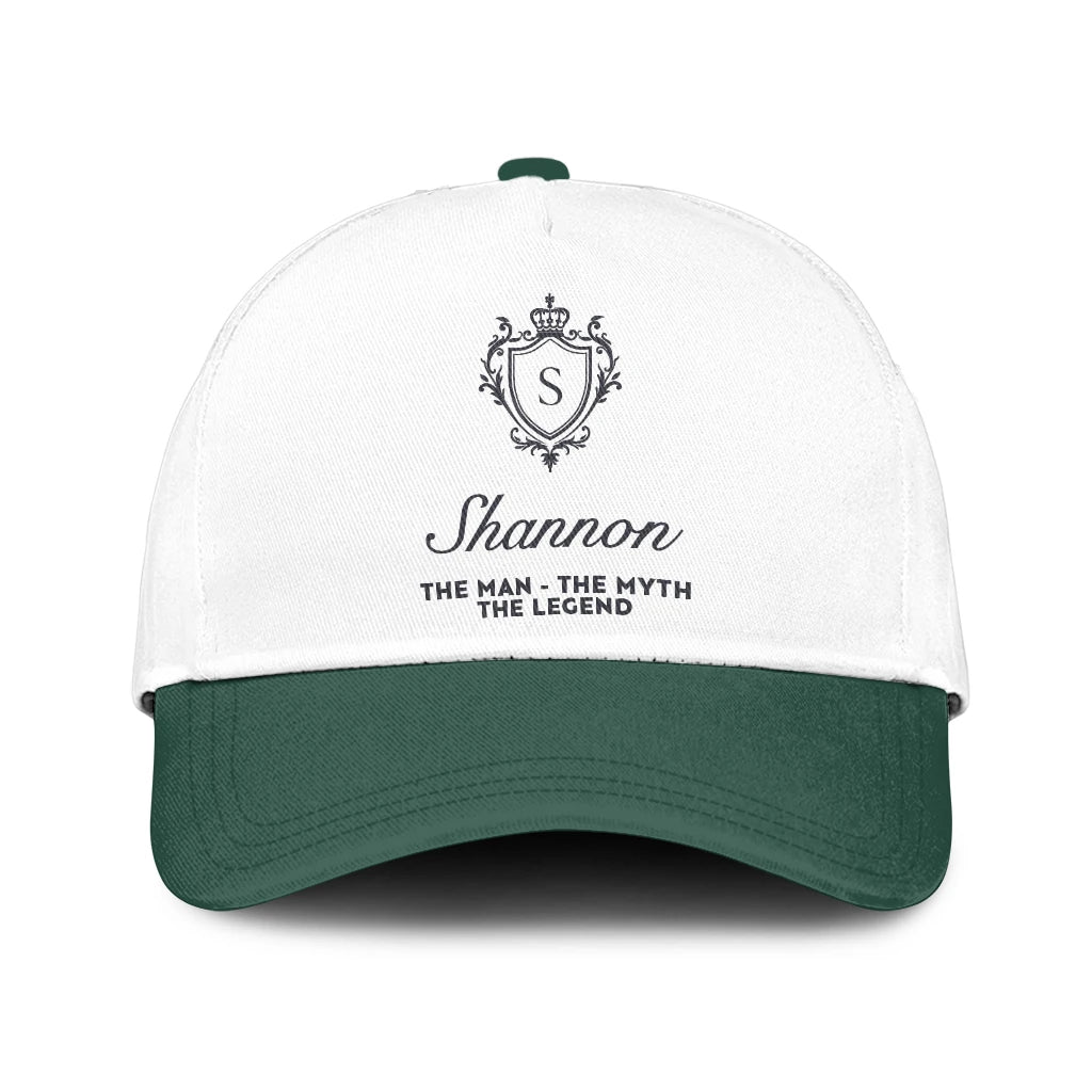 The Man The Myth The Legend Beautiful Green And White Cap SHANNON 13K1 C171PF