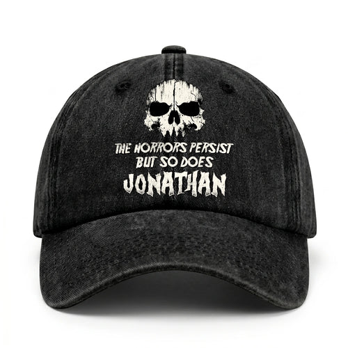 The Horrors Persist But So Does Your Name Cool Skull Washed Cap JONATHAN 13K1 C134PF