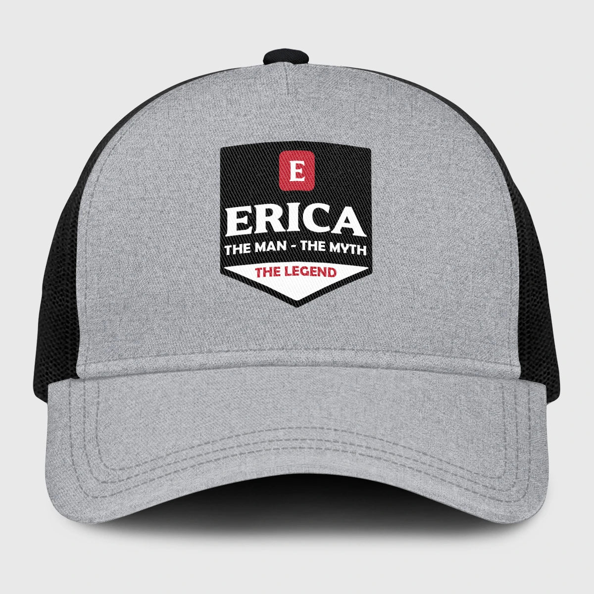 The Man The Myth The Legend Gray Mesh Cap ERICA 13K1 C189PF