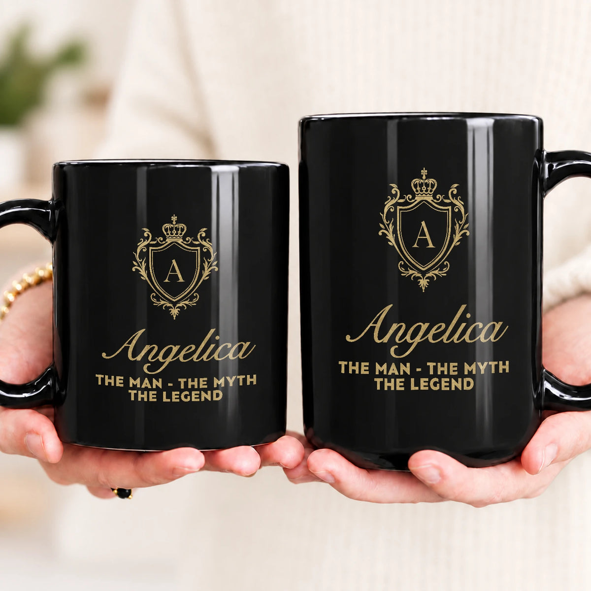 The Man The Myth The Legend Blue Crest Mug ANGELICA 13K1 MG02