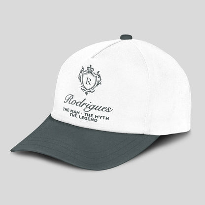 The Man The Myth The Legend Elegant Gray And White Cap RODRIGUES 13K1 C170PF