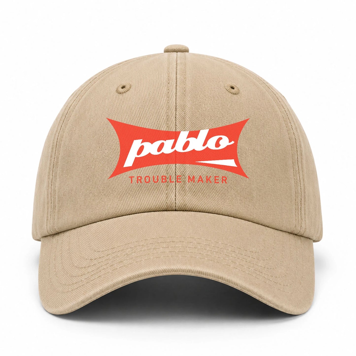 Trouble Maker Red Logo Washed Cap PABLO 13K1 C78PF