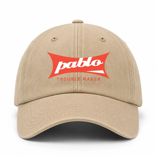 Trouble Maker Red Logo Washed Cap PABLO 13K1 C78PF