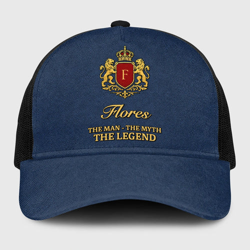 The Man The Myth The Legend Royal Blue Mesh Cap FLORES 13K1 C187PF