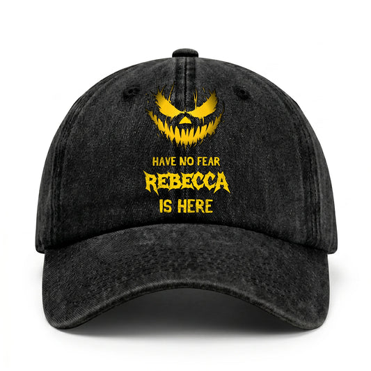 Have No Fear Your Name Is Here Jack O' Lantern Washed Cap REBECCA 13K1 C135PF