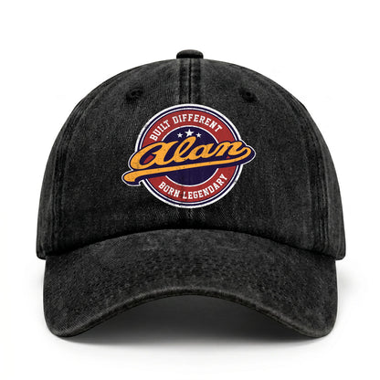 Built Different Born Legendary Logo Washed Cap ALAN 13K1 C65PF