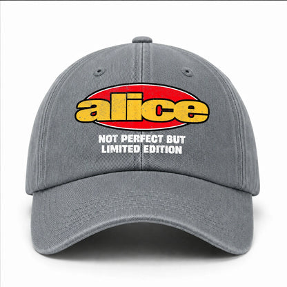 Your Name Not Perfect But Limited Edition Red Logo Washed Cap ALICE 13K1 C84PF