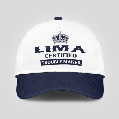 Certified Your Name Trouble Maker Washed Cap LIMA 13K1 C148PF