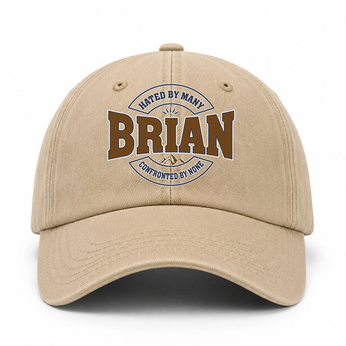 Hated By Many Confronted By None Washed Cap BRIAN 13K1 C36PF