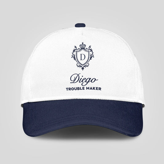 Trouble Maker Funny Blue And White Cap DIEGO 13K1 C152PF