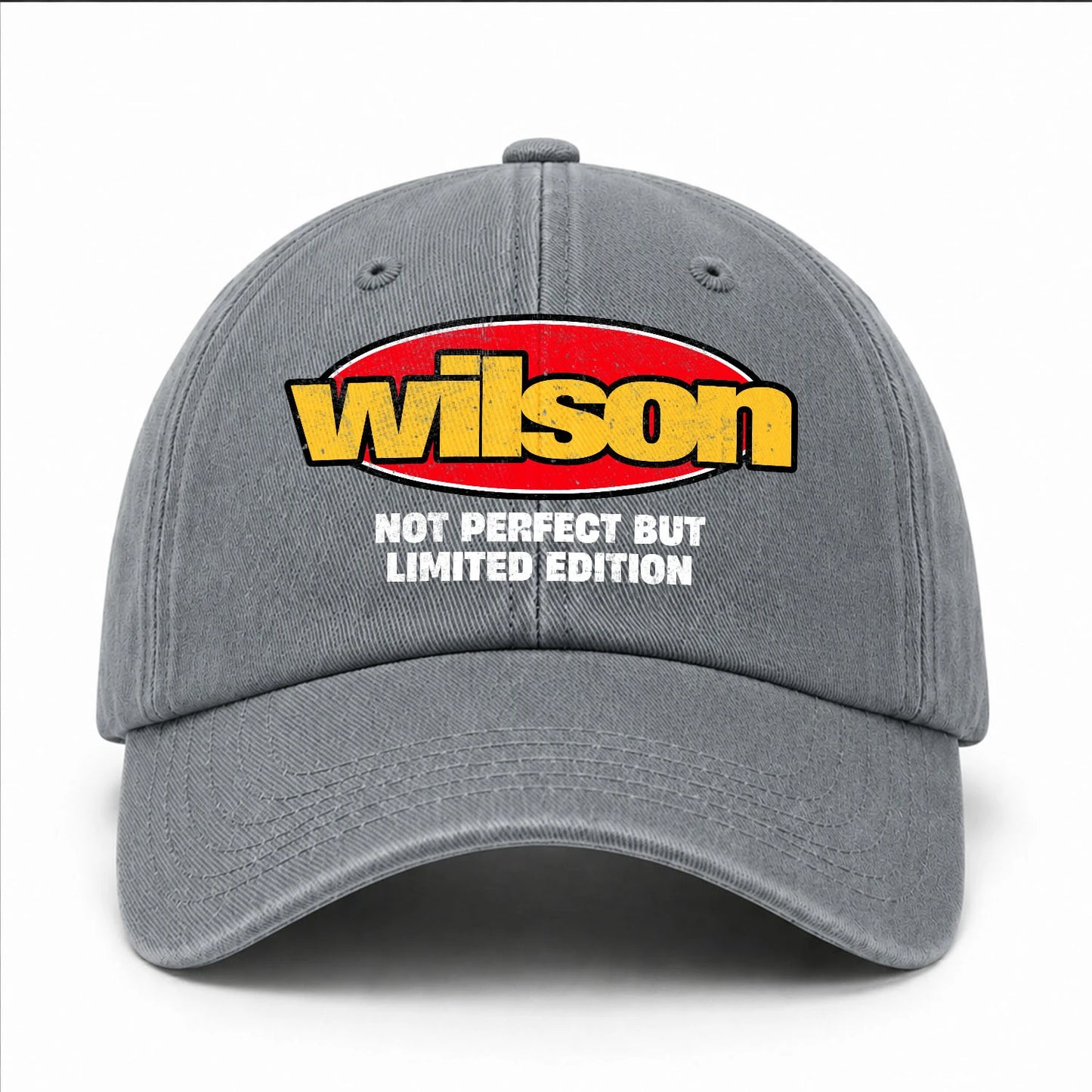 Your Name Not Perfect But Limited Edition Red Logo Washed Cap WILSON 13K1 C84PF