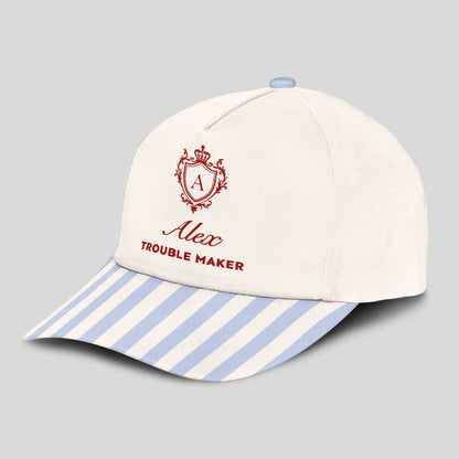 Trouble Maker Stripped Blue Beach Cap ALEX 13K1 C74PF