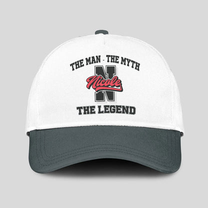 The Man The Myth The Legend Custom Initial Letter And Name Cap NICOLE 13K1 C38PF