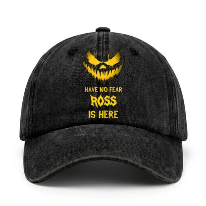 Have No Fear Your Name Is Here Jack O' Lantern Washed Cap ROSS 13K1 C135PF
