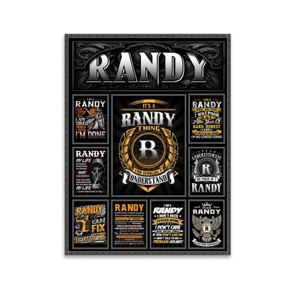 RANDY Personalized Sponge Floor Mat – Custom Printed Home Decor 13K1-AR2