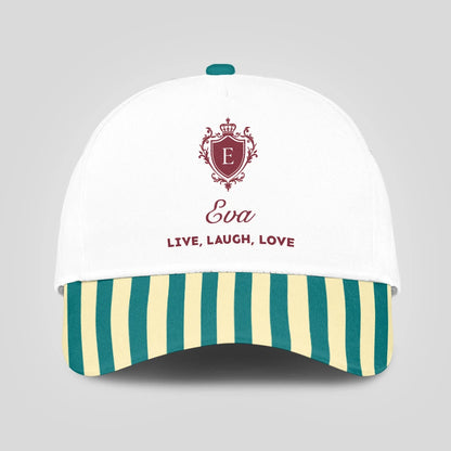 Live Laugh Love Green And Yellow Royal Cap EVA 13K1 C122PF