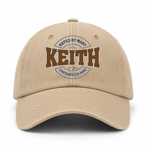 Hated By Many Confronted By None Washed Cap KEITH 13K1 C36PF