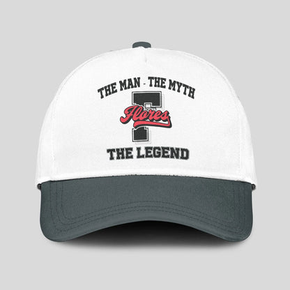 The Man The Myth The Legend Custom Initial Letter And Name Cap FLORES 13K1 C38PF