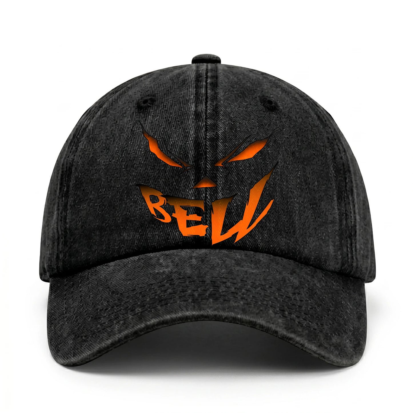 Your Name Jack O' Lantern Halloween Washed Cap BELL 13K1 C100PF