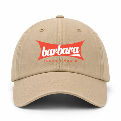 Trouble Maker Red Logo Washed Cap BARBARA 13K1 C78PF