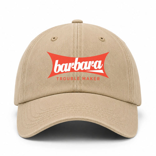 Trouble Maker Red Logo Washed Cap BARBARA 13K1 C78PF