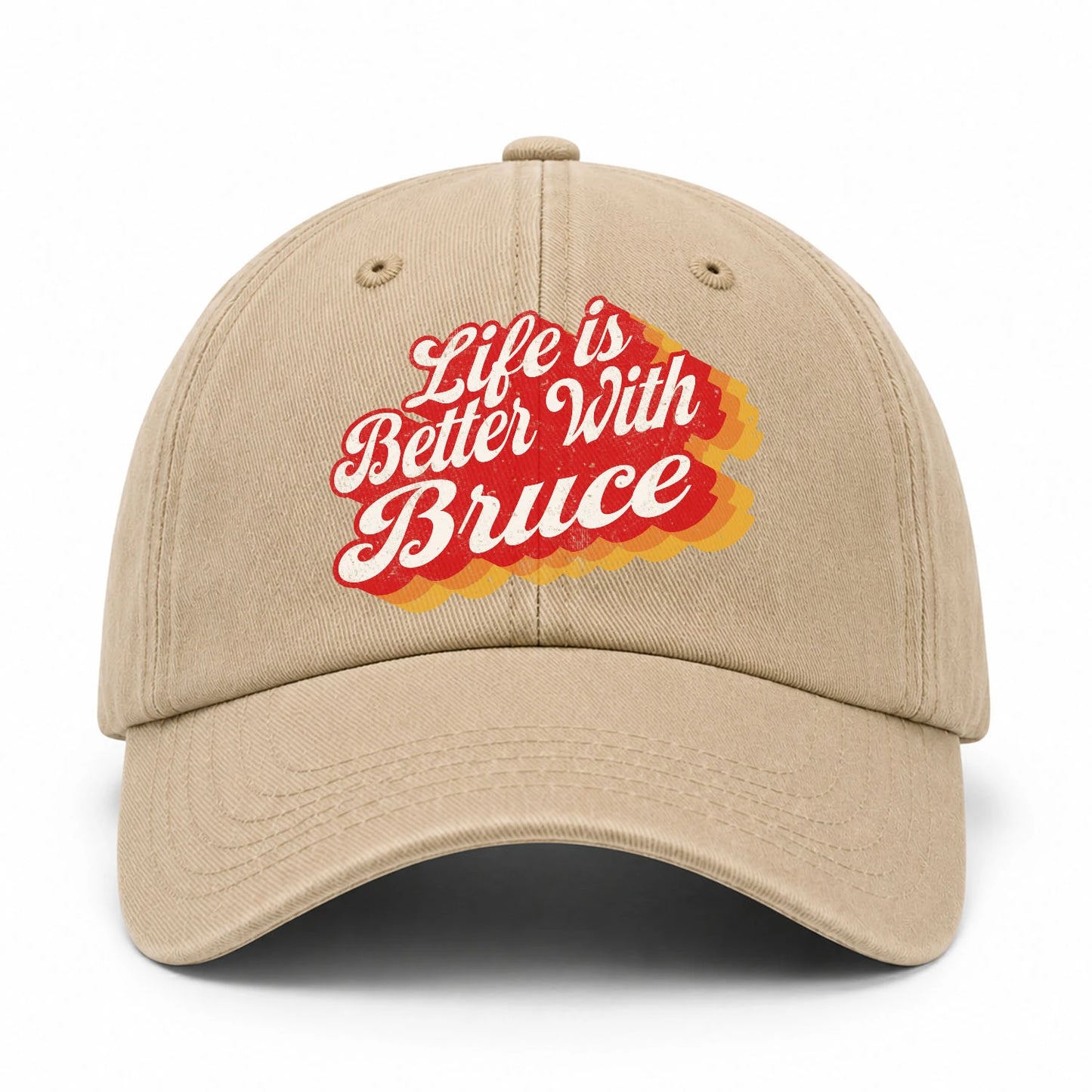 Life Is Better With Your Name Vintage Washed Cap BRUCE 13K1 C67PF