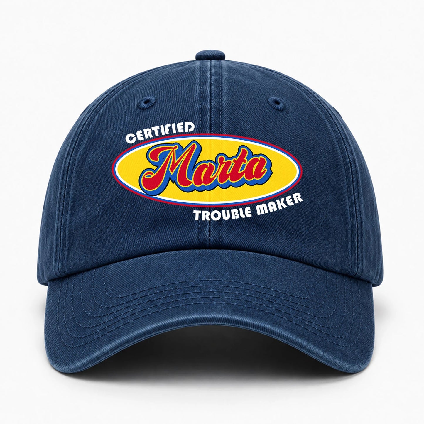 Certified Your Name Trouble Maker Washed Cap MARTA 13K1 C73PF