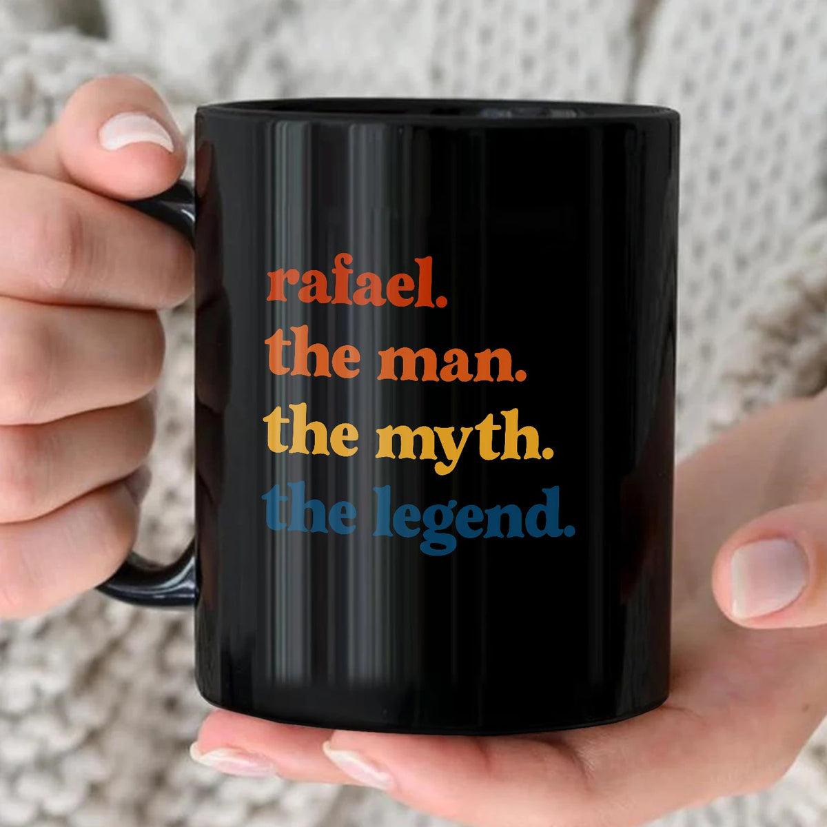 The Man The Myth The Legend Retro Mug RAFAEL 13K1 MG06