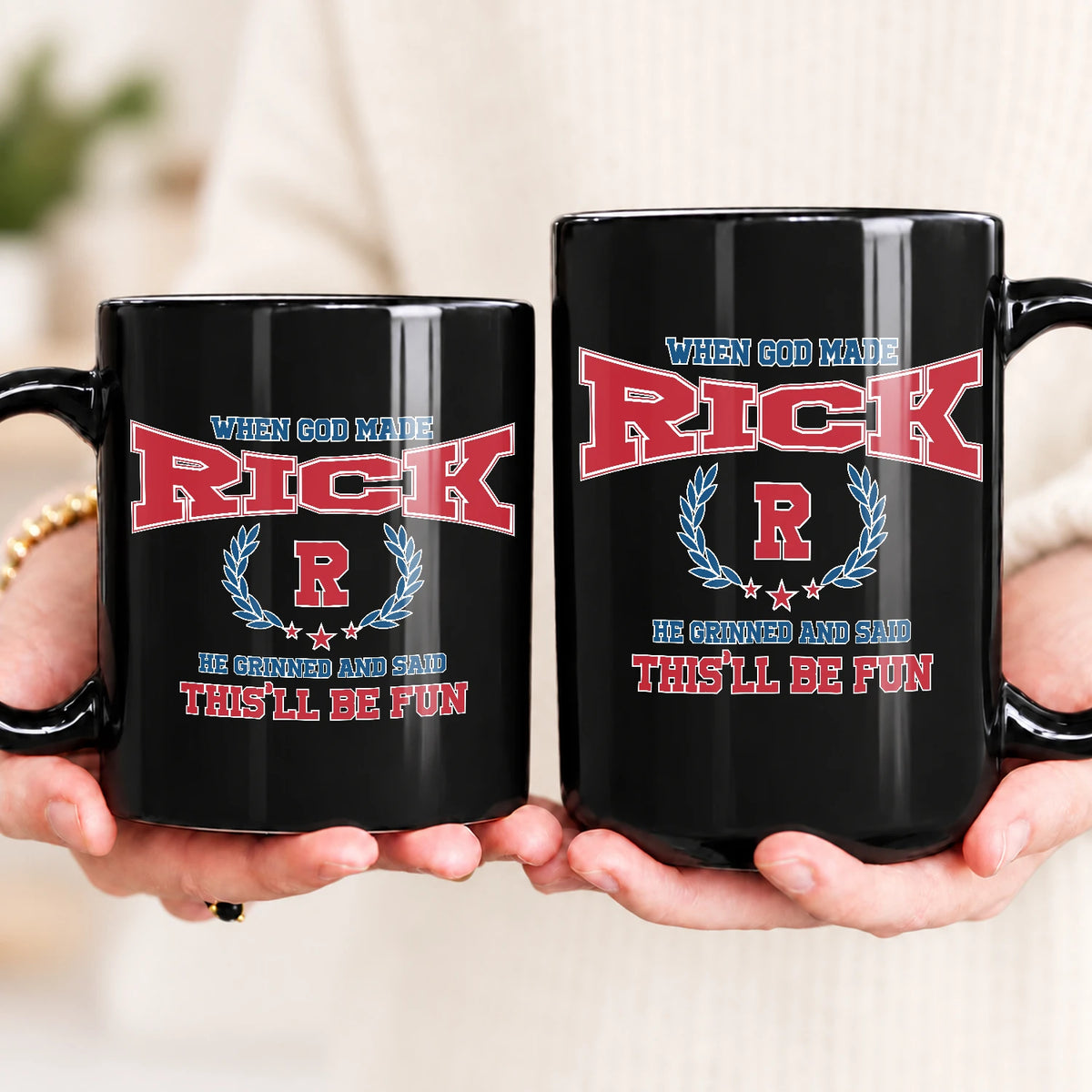 When God Made Your Name Personalized Mug RICK 13K1 MG08