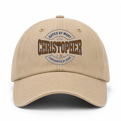 Hated By Many Confronted By None Washed Cap CHRISTOPHER 13K1 C36PF