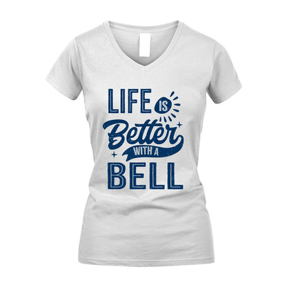 BELL 13K1-116 Personalized Name Quote T-Shirt Life Is Better With Unisex Gift