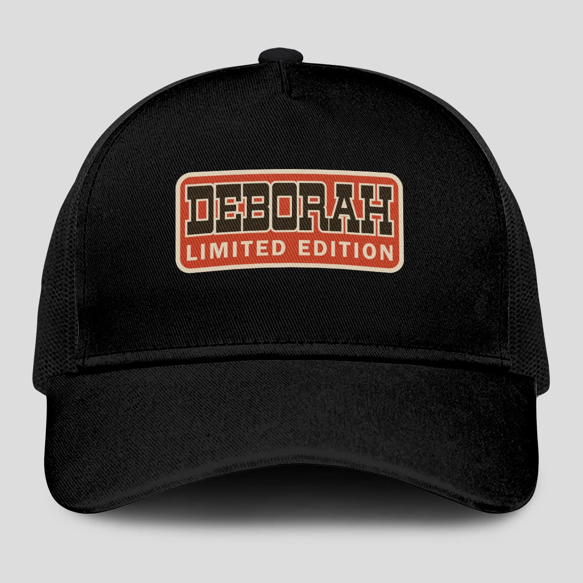 Limited Edition Red Logo Black Mesh Cap DEBORAH 13K1 C215PF