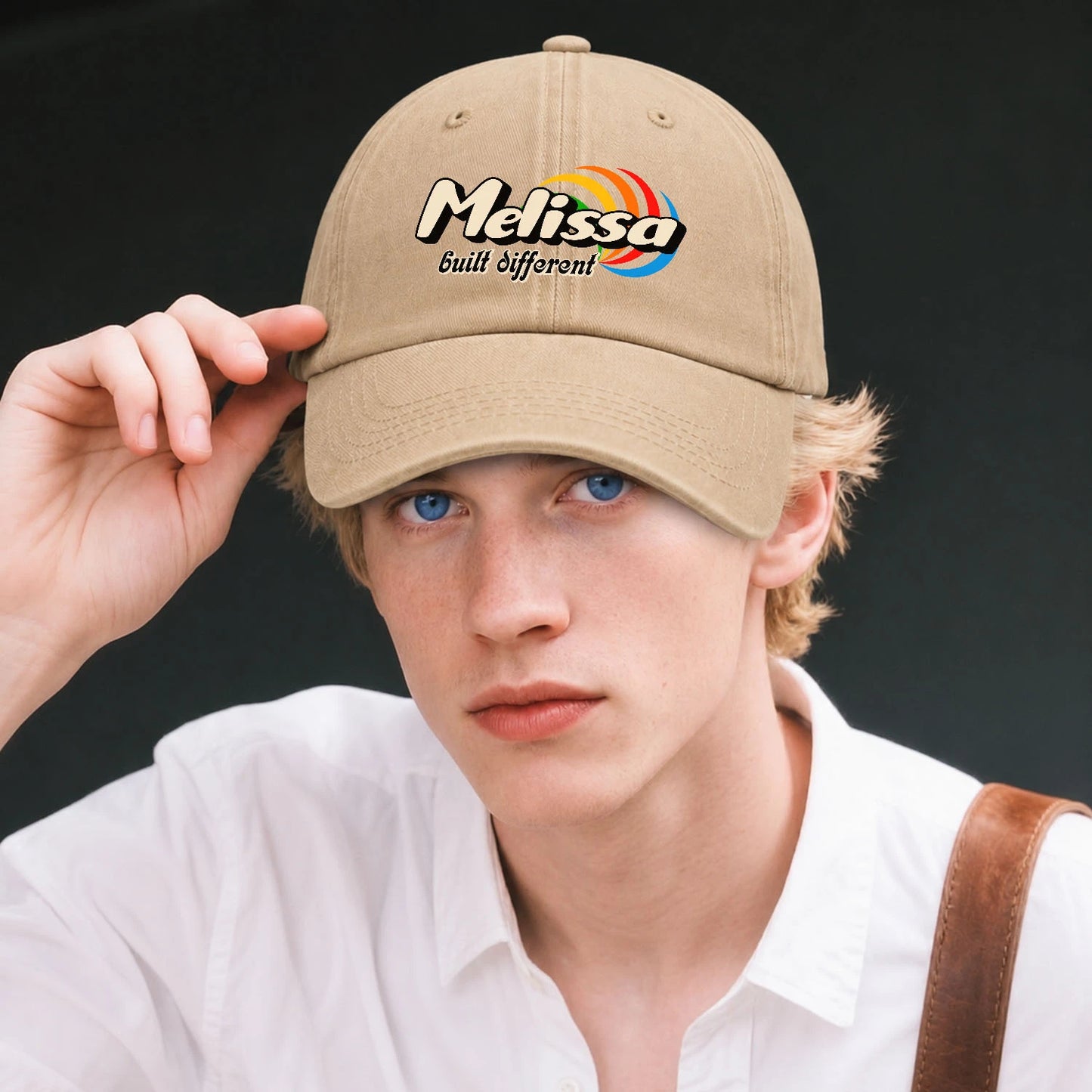 Your Name Built Different Retro Washed Cap MELISSA 13K1 C55PF
