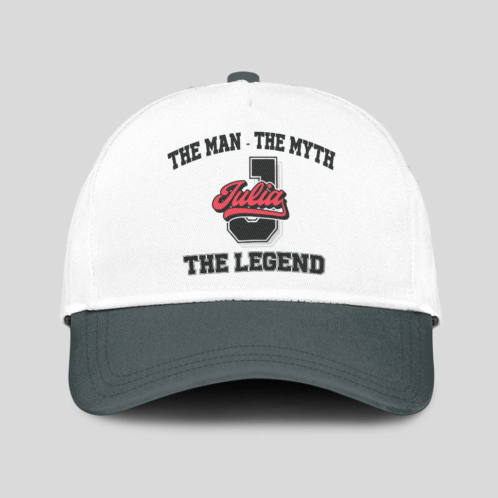 The Man The Myth The Legend Custom Initial Letter And Name Cap JULIA 13K1 C38PF