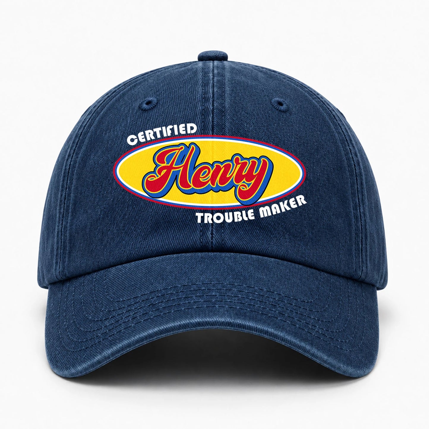 Certified Your Name Trouble Maker Washed Cap HENRY 13K1 C73PF