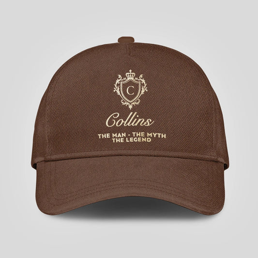The Man The Myth The Legend Golden Brown Cap COLLINS 13K1 C142PF