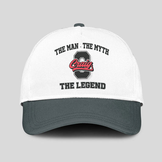 The Man The Myth The Legend Custom Initial Letter And Name Cap CRAIG 13K1 C38PF