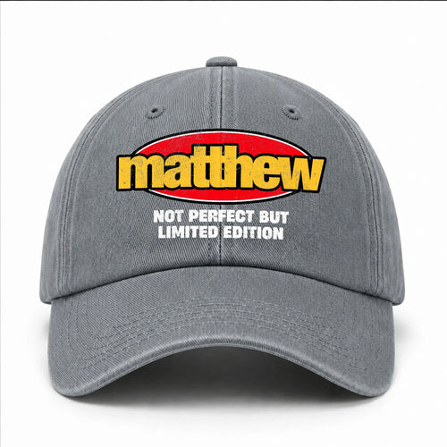 Your Name Not Perfect But Limited Edition Red Logo Washed Cap MATTHEW 13K1 C84PF