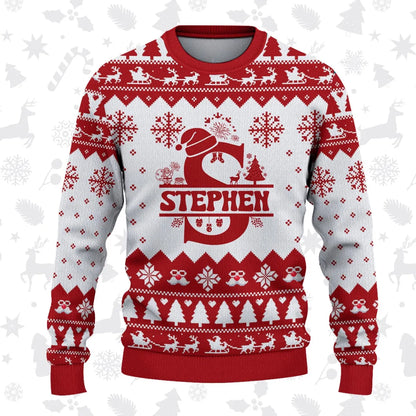 STEPHEN Personalized Christmas Pajama Set - Holiday Gift Outfit 13K1-CR2