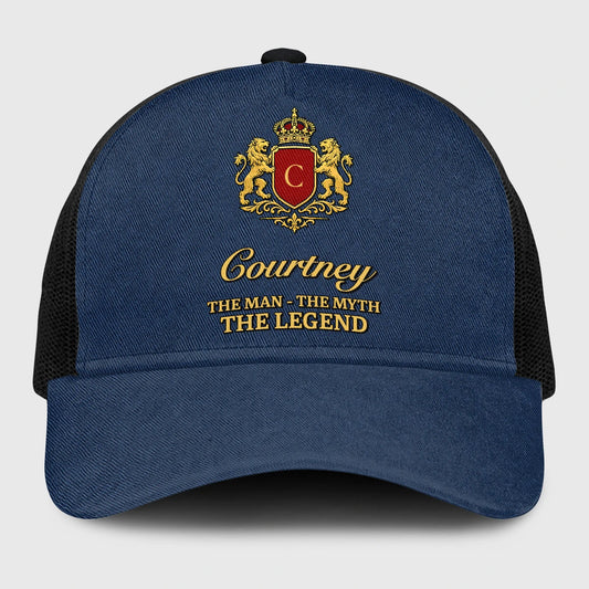The Man The Myth The Legend Royal Blue Mesh Cap COURTNEY 13K1 C187PF