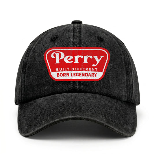 Built Different Born Legendary Red Logo Washed Cap PERRY 13K1 C63PF