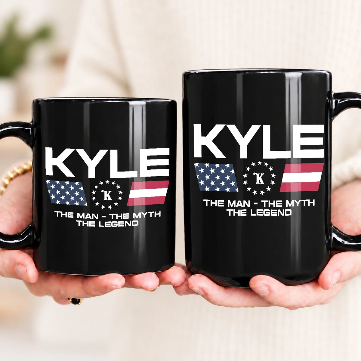 The Man The Myth The Legend Us Flag Mug KYLE 13K1 MG23