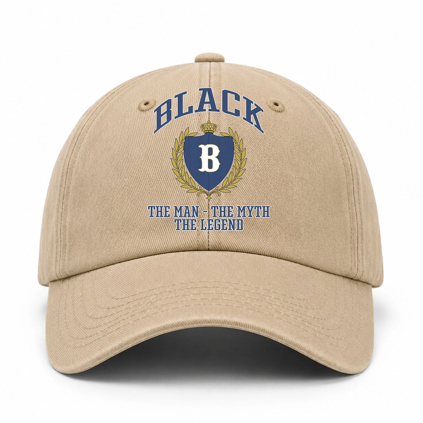 The Man The Myth The Legend Luxury Logo Cap BLACK 13K1 C34PF