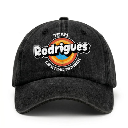 Team Your Name Lifetime Member Logo Cap RODRIGUES 13K1 C66PF